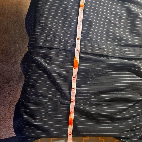 Plus Sized Pin Striped Button Down Dress - Picture 3 of 5